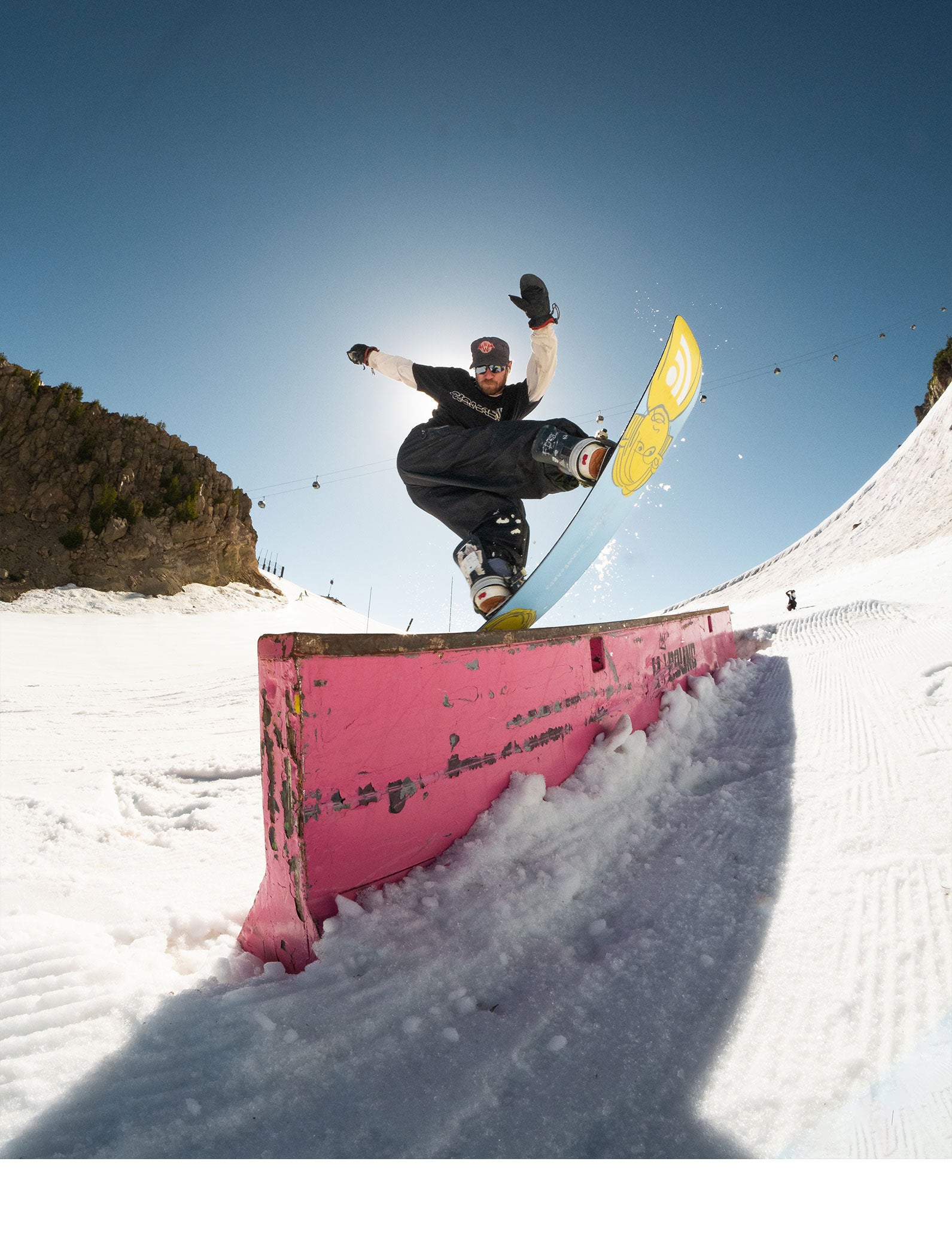 Snowboard Rusty Rails Snowboarding Rail Wallpaper