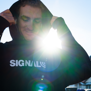 Signal Logo Embroidered Hoodie